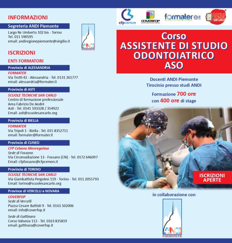 Corsi ASO Regione Piemonte Italian Dental Assistant Corsi ASO Regione Piemonte Italian Dental Assistant
